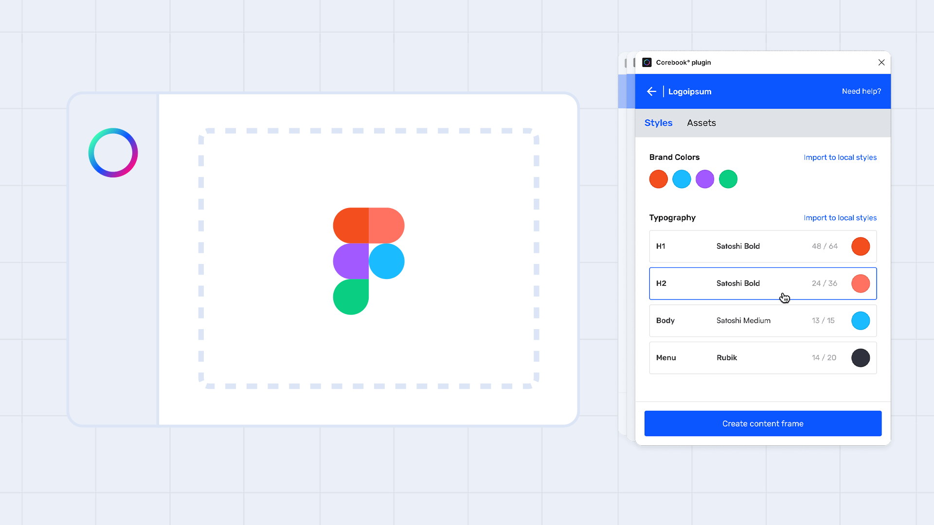 Apply Corebook° Brand Styles in Figma Instantly